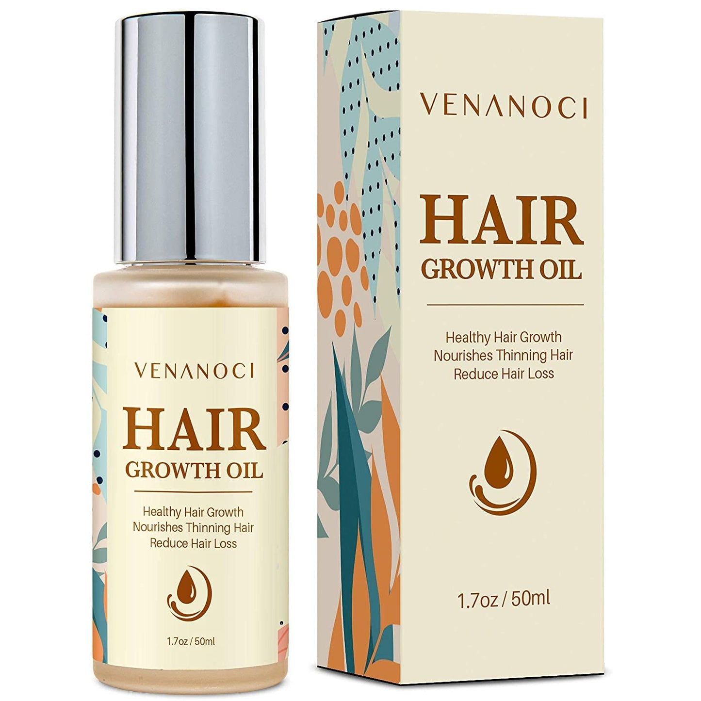 Hair Growth Oil - Natural Rosemary & Biotin Serum for Thinning Hair | Promotes Thicker, Fuller Hair for All Hair Types