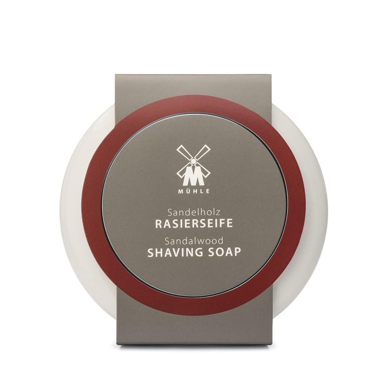 MÜHLE SHAVE CARE Porcelain Dish incl. Sandalwood Shaving Soap 65g