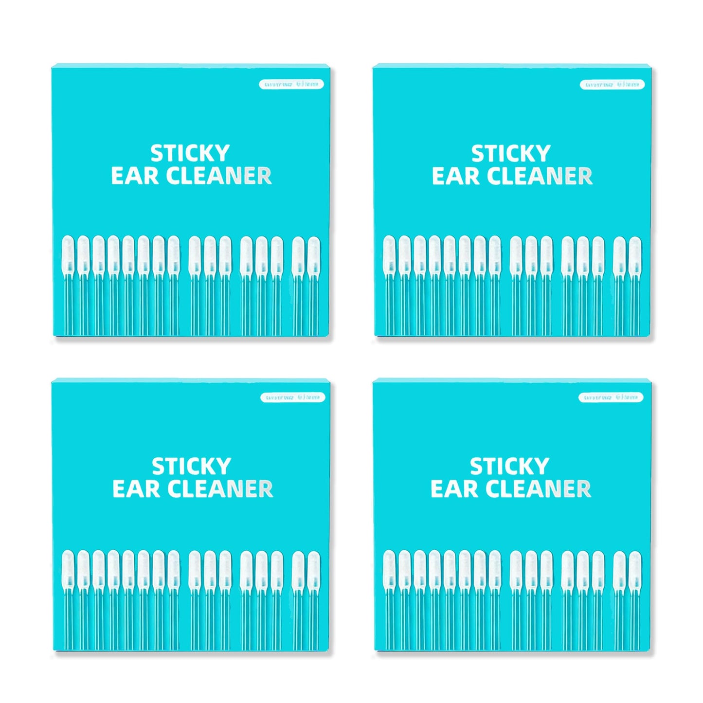 Sticky Ear Cleaning Stick 96 Pack, Adhesive Ear Cleaner with Washable Design, Reusable Soft Sticky Ear Swabs for Gentle Ear Cleaning, Portable Earwax Removal Tools for Adults (L)