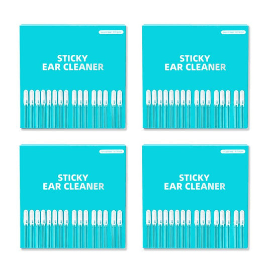 Sticky Ear Cleaning Stick 96 Pack, Adhesive Ear Cleaner with Washable Design, Reusable Soft Sticky Ear Swabs for Gentle Ear Cleaning, Portable Earwax Removal Tools for Adults (L)