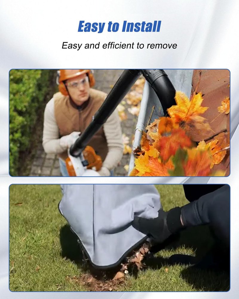 Vaticas Blower Dust Bag Fit for STIHL BG72 BG75 SH55 SH85D BG85 BG65 BG55 BG65D, Catcher Bag with 1.5m Shoulder Strap
