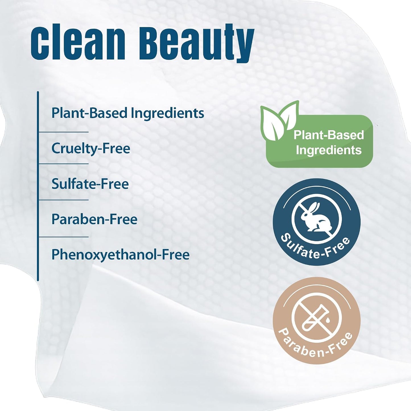 Makeup Remover Wipes - Alcohol-Free Biodegradable Cleansing Wipes with Hyaluronic Acid & Vitamin E | 30 Count for Sensitive Skin