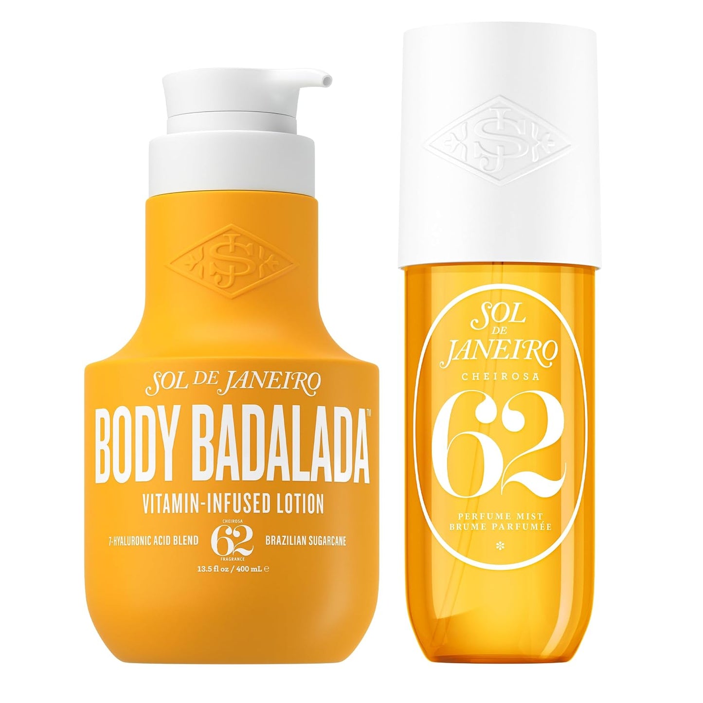 Vanilla Body Lotion & Mist Bundle - Hydrating Body Badalada Lotion & Cheirosa 62 Perfume Spray