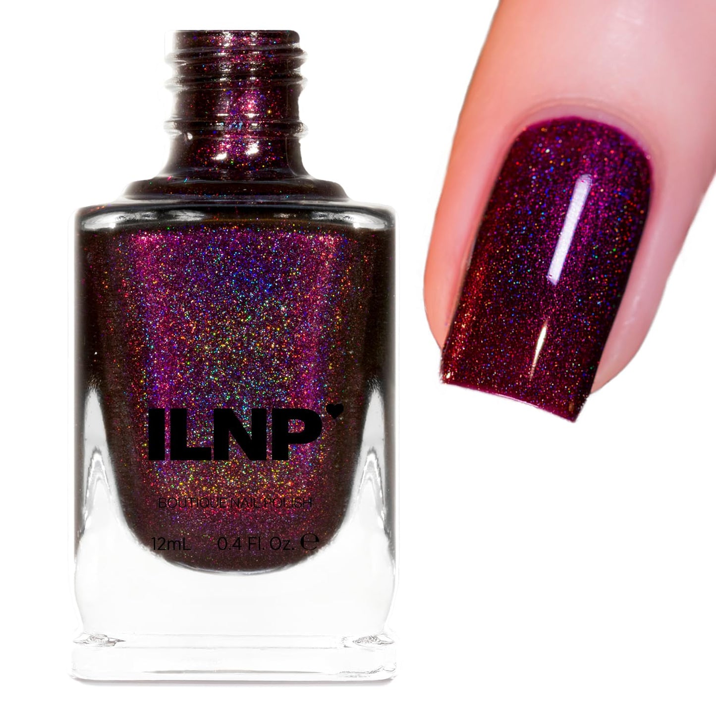 Cherry Luxe Nail Polish - Rich Red Holographic Finish | Long-Lasting & Vibrant Color