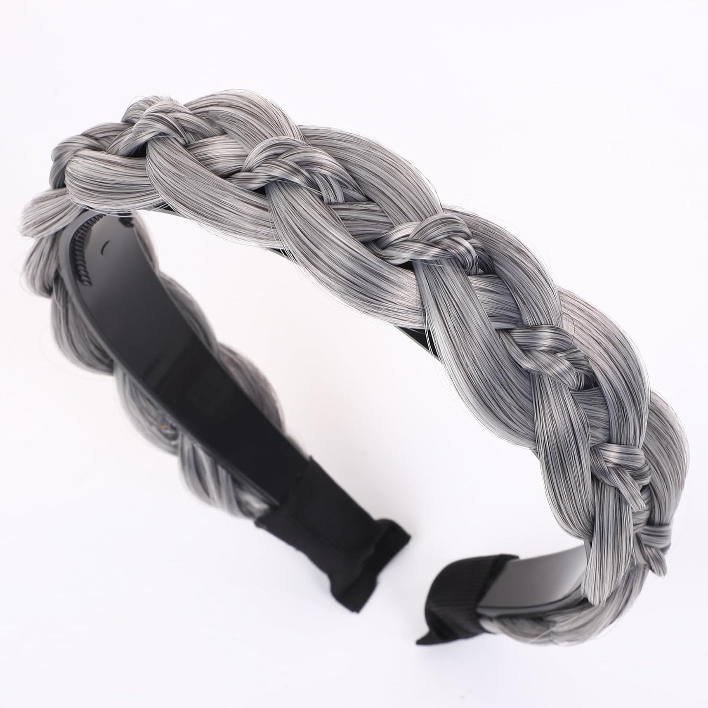 Braided Headband - Fishtail Synthetic Hairpiece for Women | Chocolate Dark Color