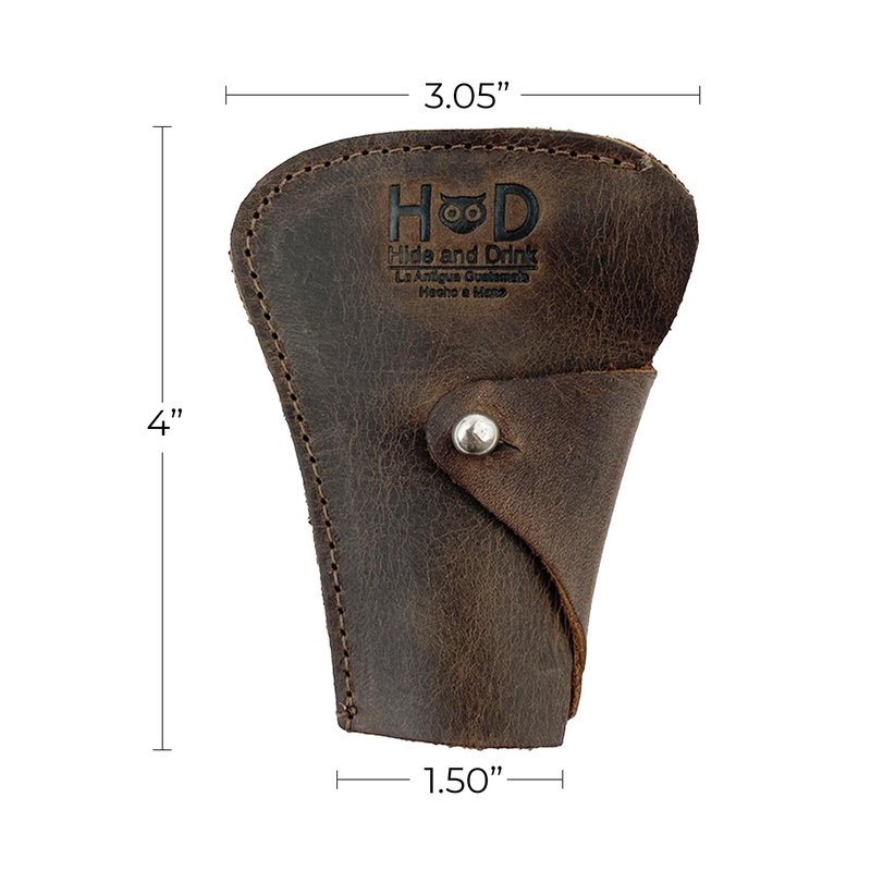 Hide & Drink, Razor Cover, Protective Case, Barber Essentials, Handmade from Full Grain Leather