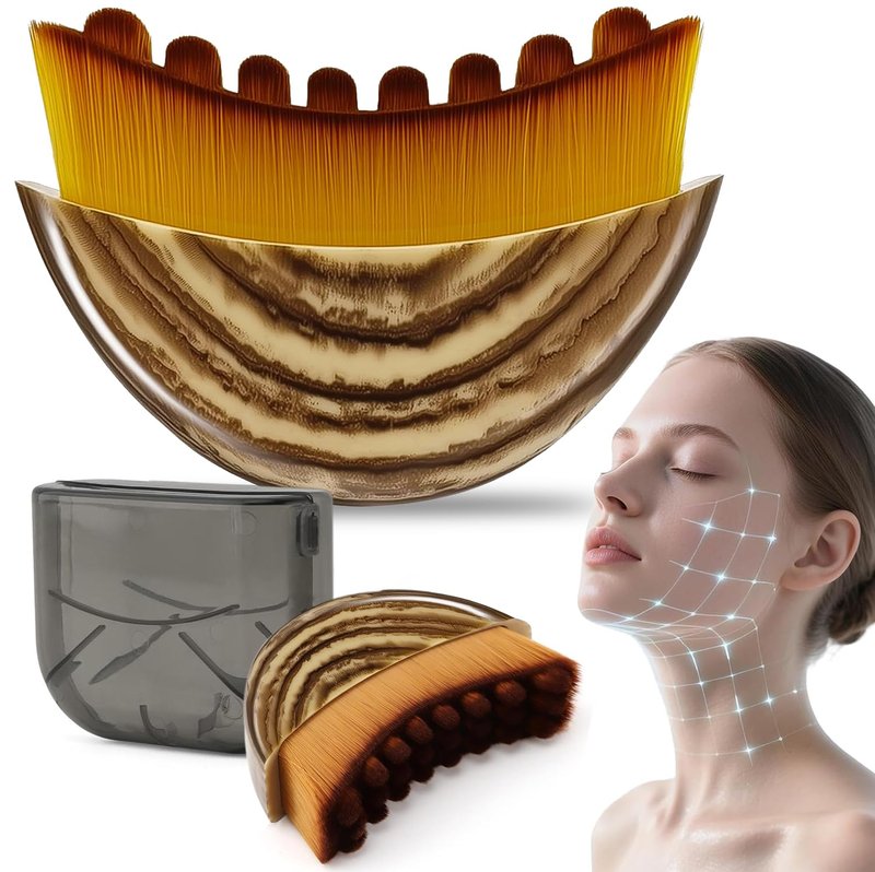 Lymphatic Contour Face Brush - Sculpt & Drain for Chin & Jawline | Relieves Fatigue (1 Pc)