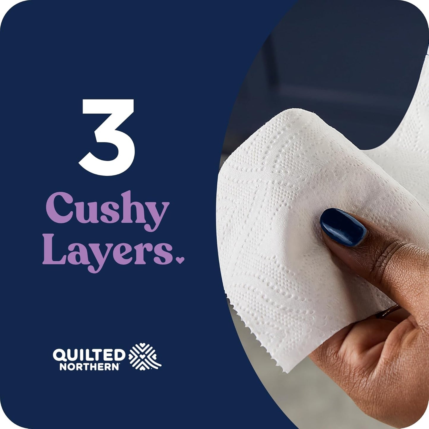 Quilted Northern Ultra Plush Toilet Paper - 6 Mega Rolls | 3X Thicker, 3-Ply Soft Tissue