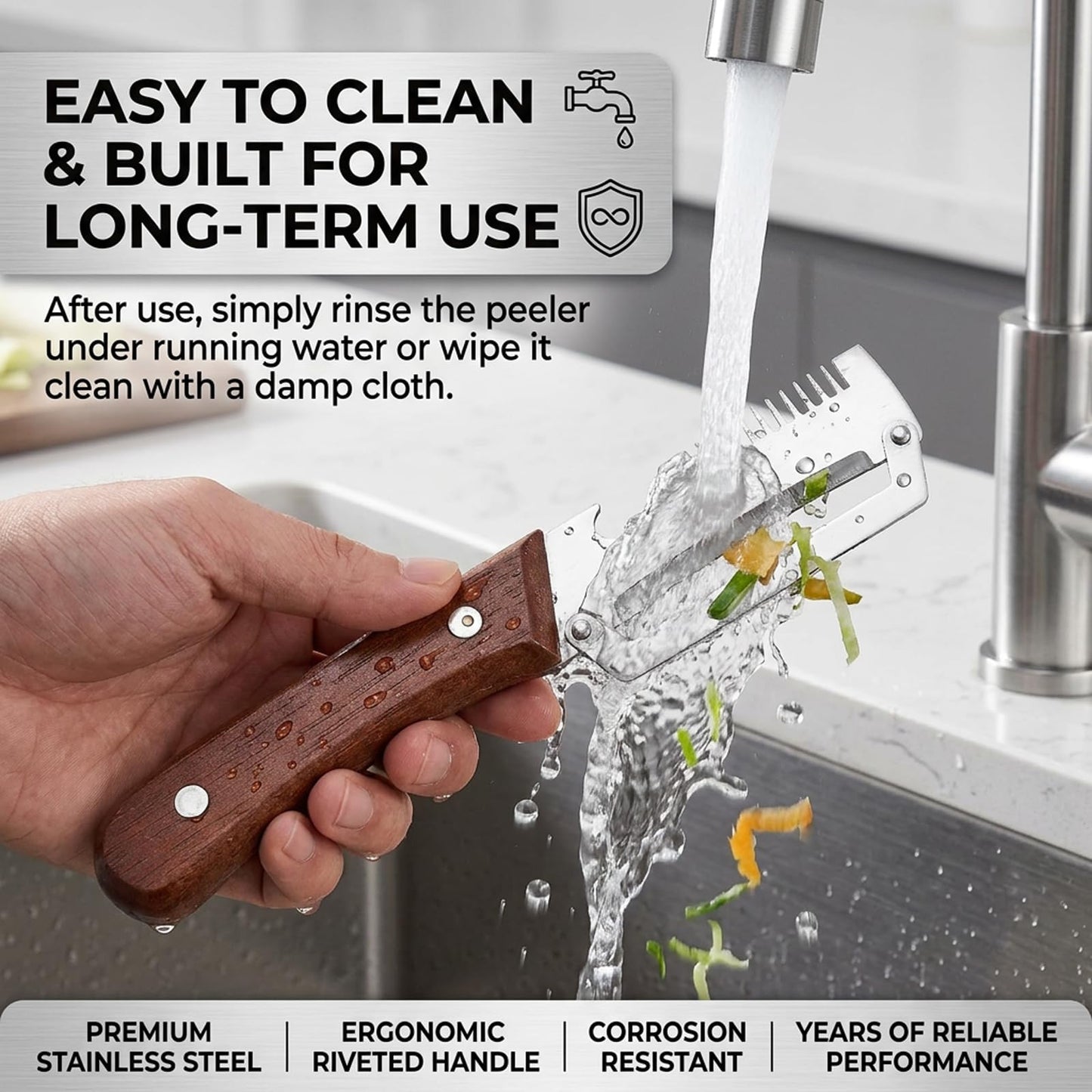 Multifunctional Vegetable Julienne Peeler, Kitchen Multi-Function Stainless Steel Thickened Fruit Peeler Knife, With Built-In Bottle Opener For Peeling Fruits, Vegetables