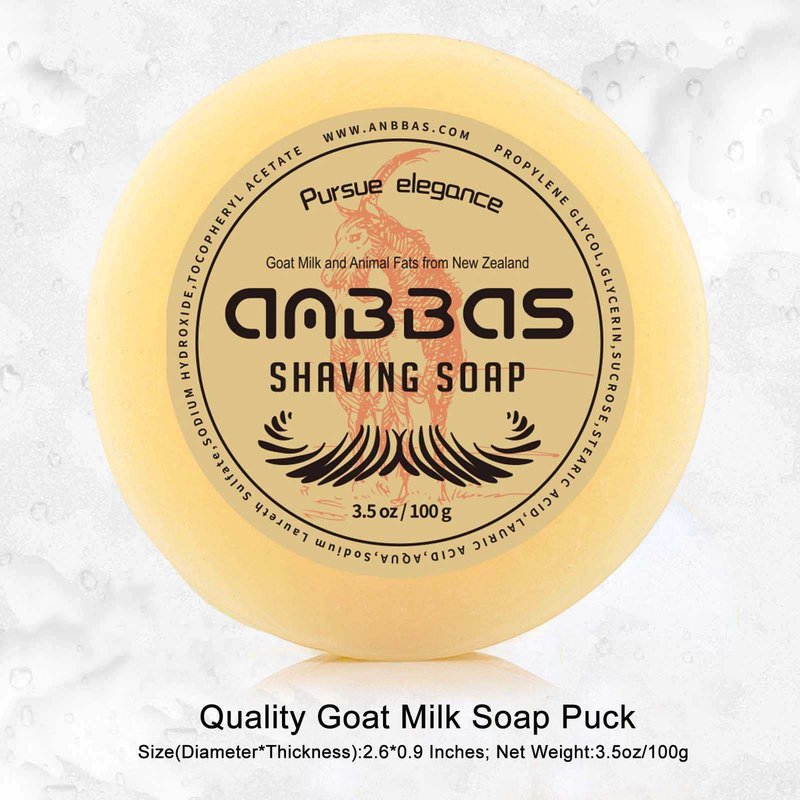 Anbbas Shaving Brush with Synthetic Badger Bristles Wood Handle,Melamine POP Mug for Lathering and 3.5oz Shaving Soap for Men Wet Shave,Women Girls Hair Removal