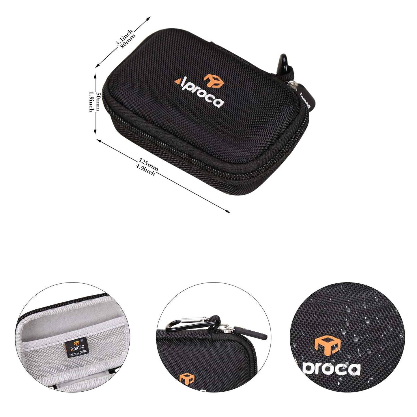Aproca Case Compatible with OCOOPA Hand Warmers Rechargeable 2 Pack, Portable Storage Bag for Accessories (Case Only)