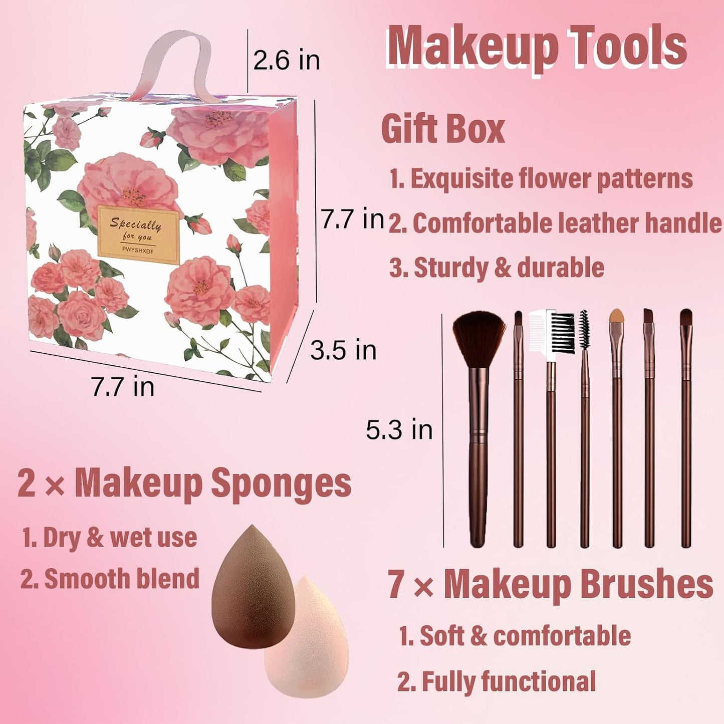 Makeup Set for Women | Complete Beginner Makeup Kit with Eyeshadow Palette & Lip Gloss - Perfect Gift for Teens