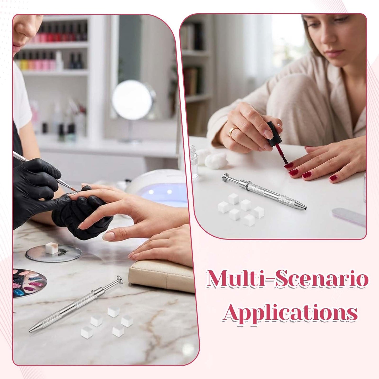 200 Pcs Nail Sponges for Ombre with Grabbing Pen & Storage Box, Professional Gradient Nail Sponge Tool Ombre Nail Brush Accessories Supplies for Home DIY Nail Art Salon