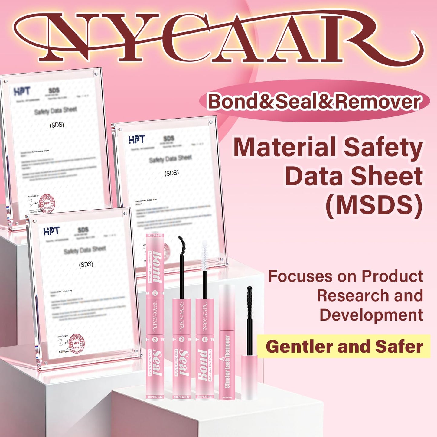 NYCAAR Flaunt Manga Lash Clusters Kit Wispy Flora Lash Extension Kit with 132pcs Eyelash Clusters in D Curl 8-18mm, Ultra-Thin Band, Includes Bond and Seal, Remover & Applicators for DIY at Home