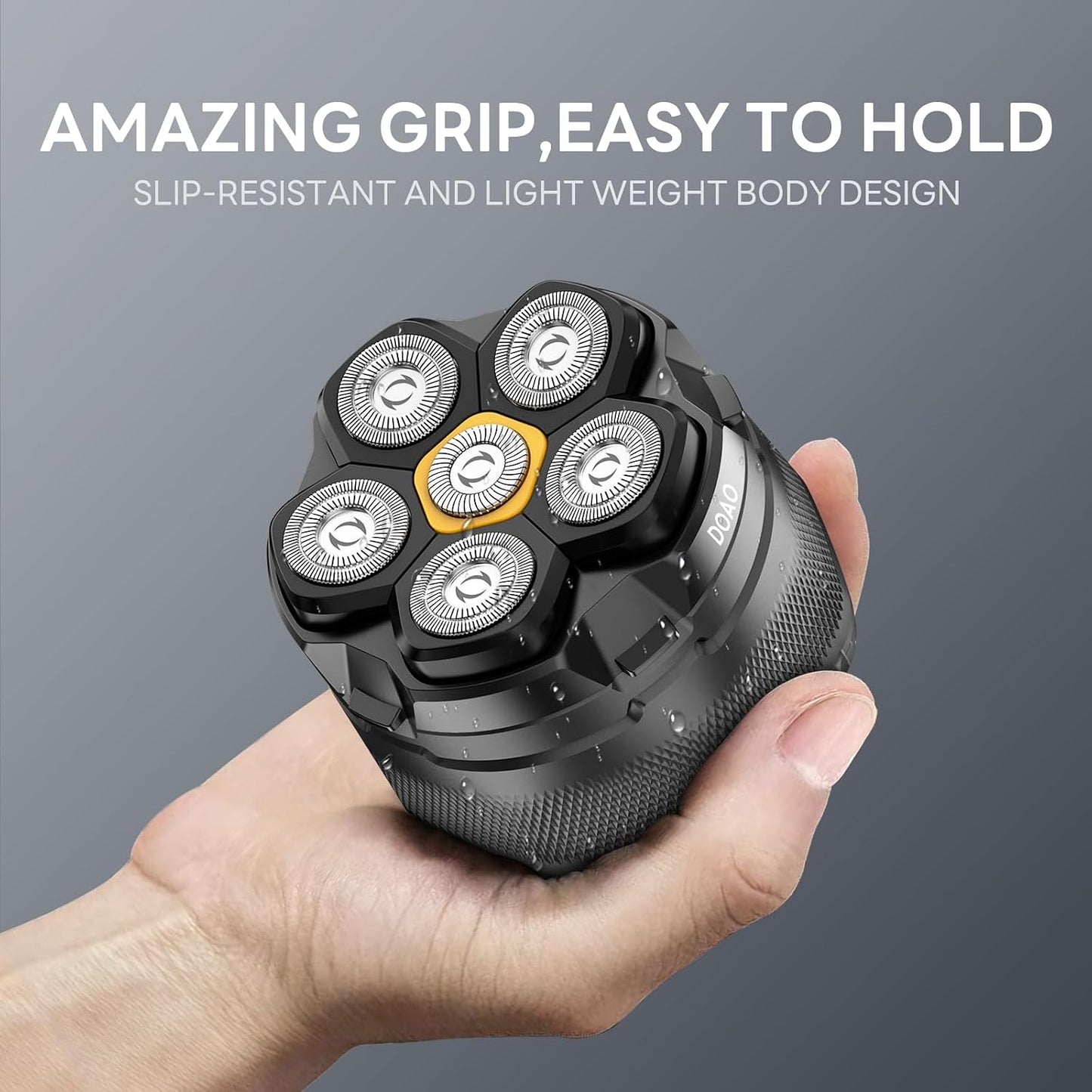 Head Shavers for Bald Men - IPX7 Waterproof 6D Magnetic Blades | Fast 3-Minute Smooth Shave, Easy Clean, LED Display