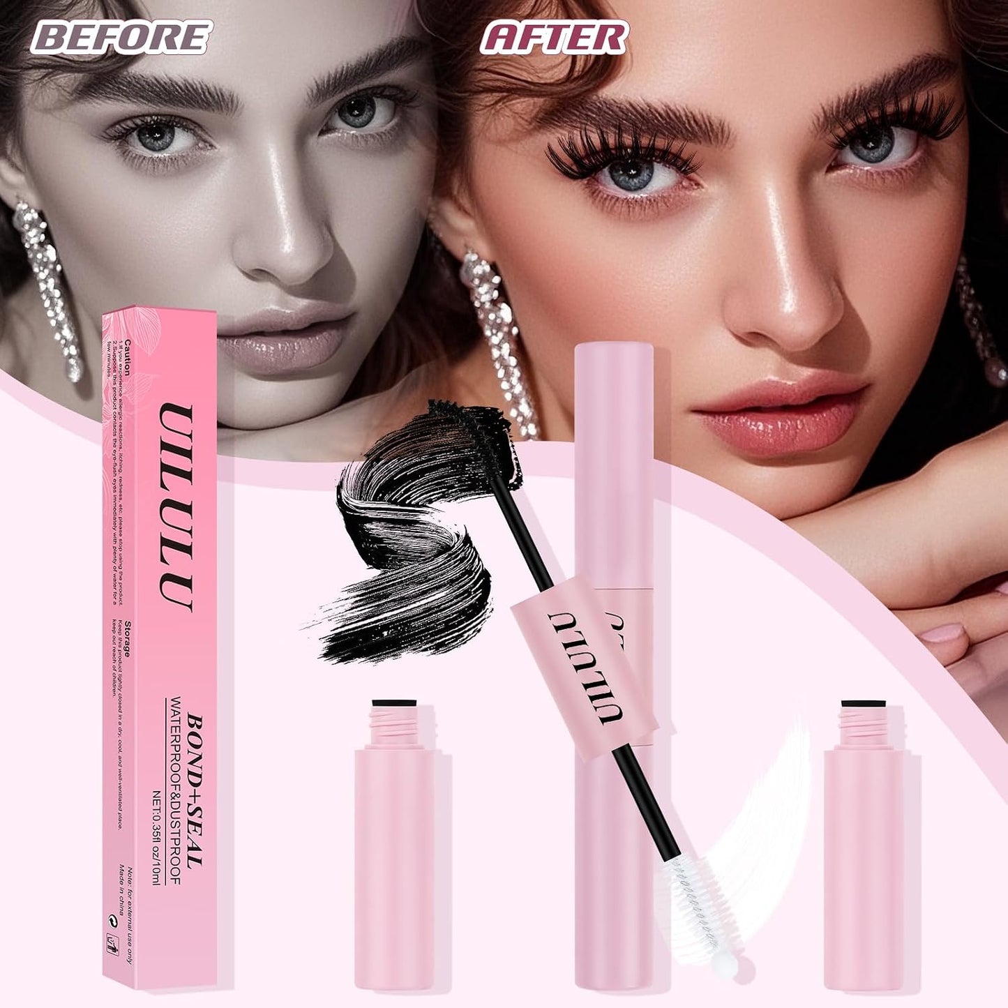 Lash Bond and Seal - 2-in-1 Waterproof Eyelash Adhesive & Sealer (5ml) | Strong Hold for DIY Lash Extensions