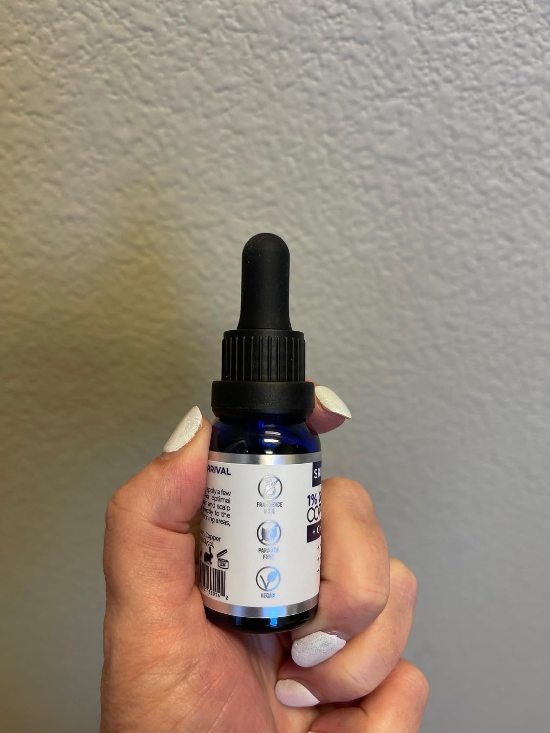 1% GHK-Cu Copper Peptide Serum - Vegan Face & Neck Treatment | 0.5 fl oz