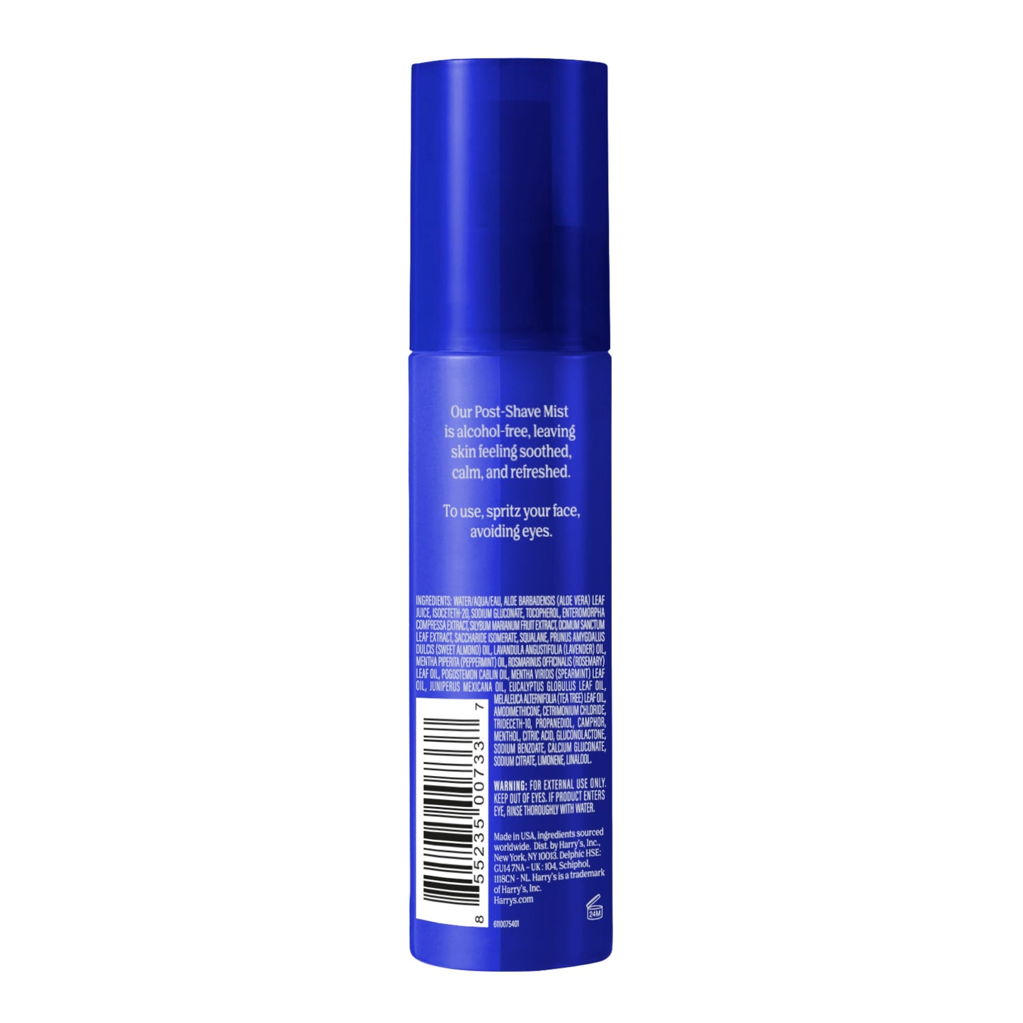 Harry's Post-Shave Mist for Men with Aloe, Eucalyptus, and Tea Tree, Soothes and Hydrates Skin After Shaving, 3.4 fl oz (Pack of 2) - TSA Approved Travel Essentials