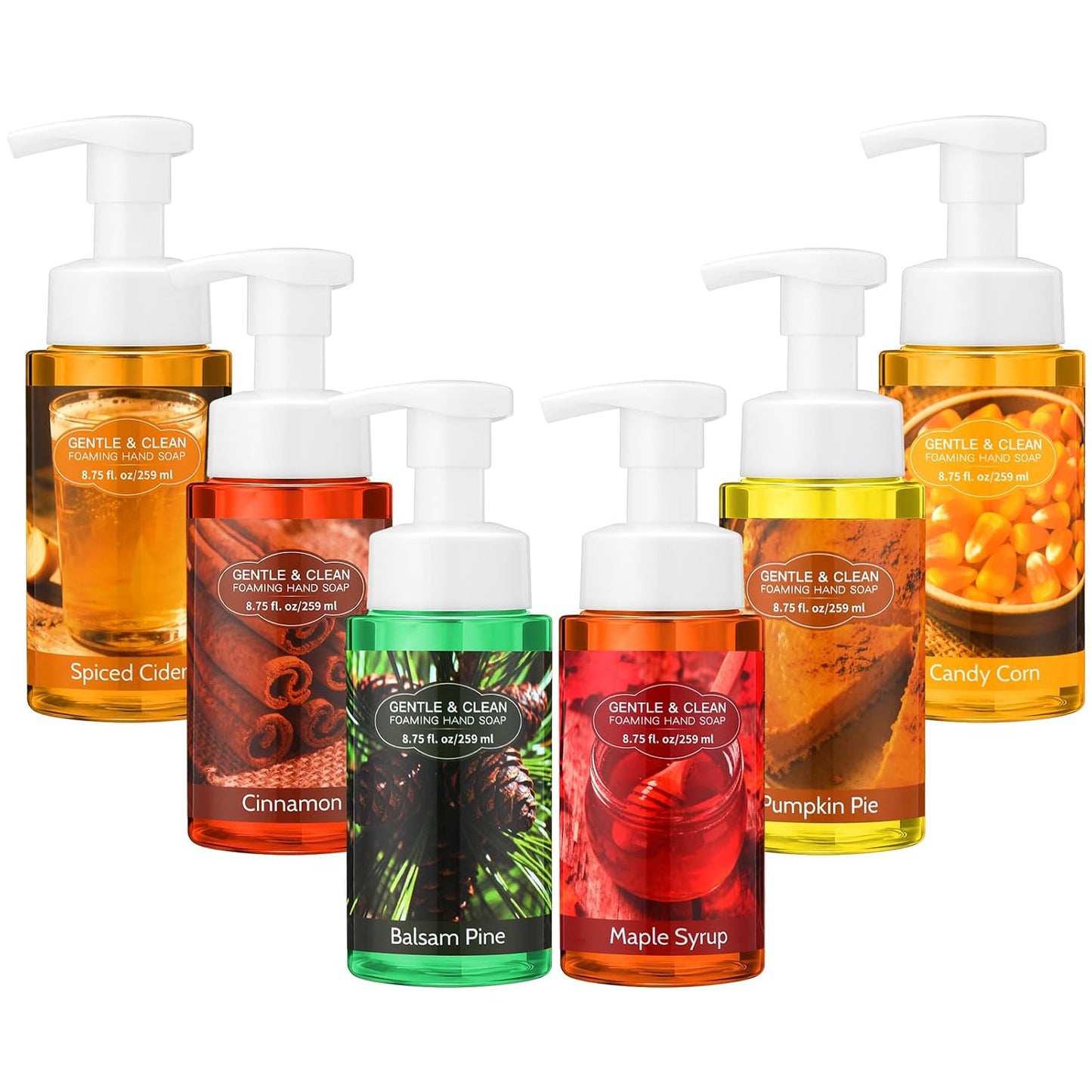 Moisturizing Foaming Hand Soap - Fresh Scent Liquid Foam Wash | 8.75 Fl Oz for Kitchen & Bathroom