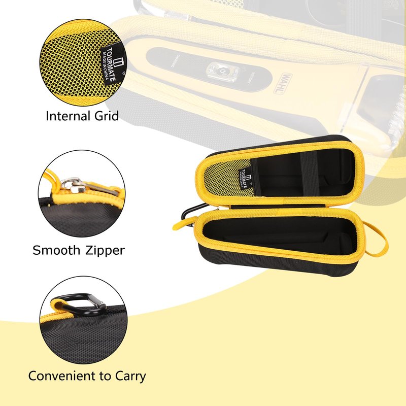 Hard Case Applicable Electric Shaver MAX-T/GDKLXL,Travel Case for Waterproof Rechargeable Shaver, Model 7061-100 Storage Case - Tourmate(Only Case)