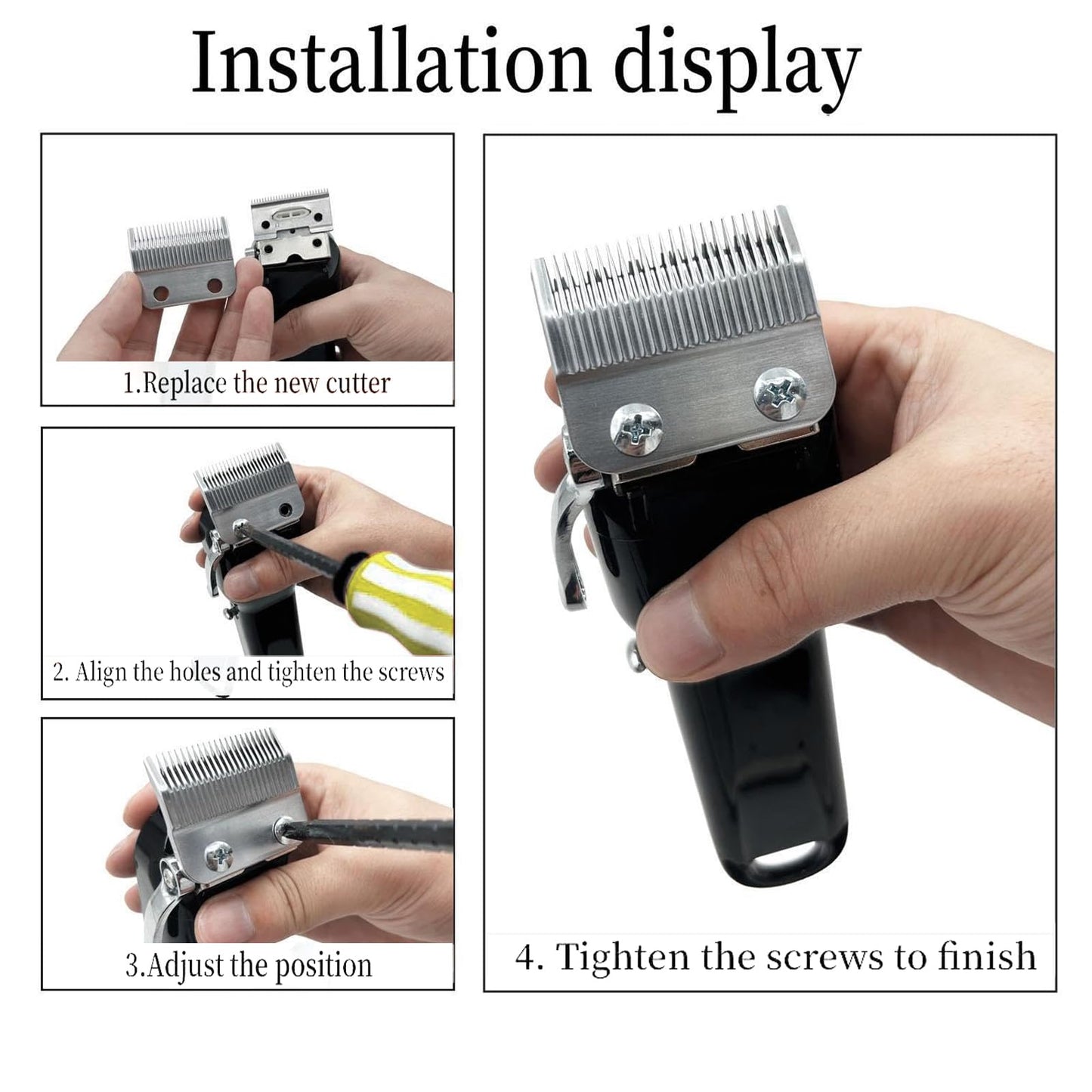 1 Pcs Blade Fit for Wahl Clipper Blades Replacement-Compatible for Wahl Clipper 2 Hole Clipper Blade Replacement Blades
