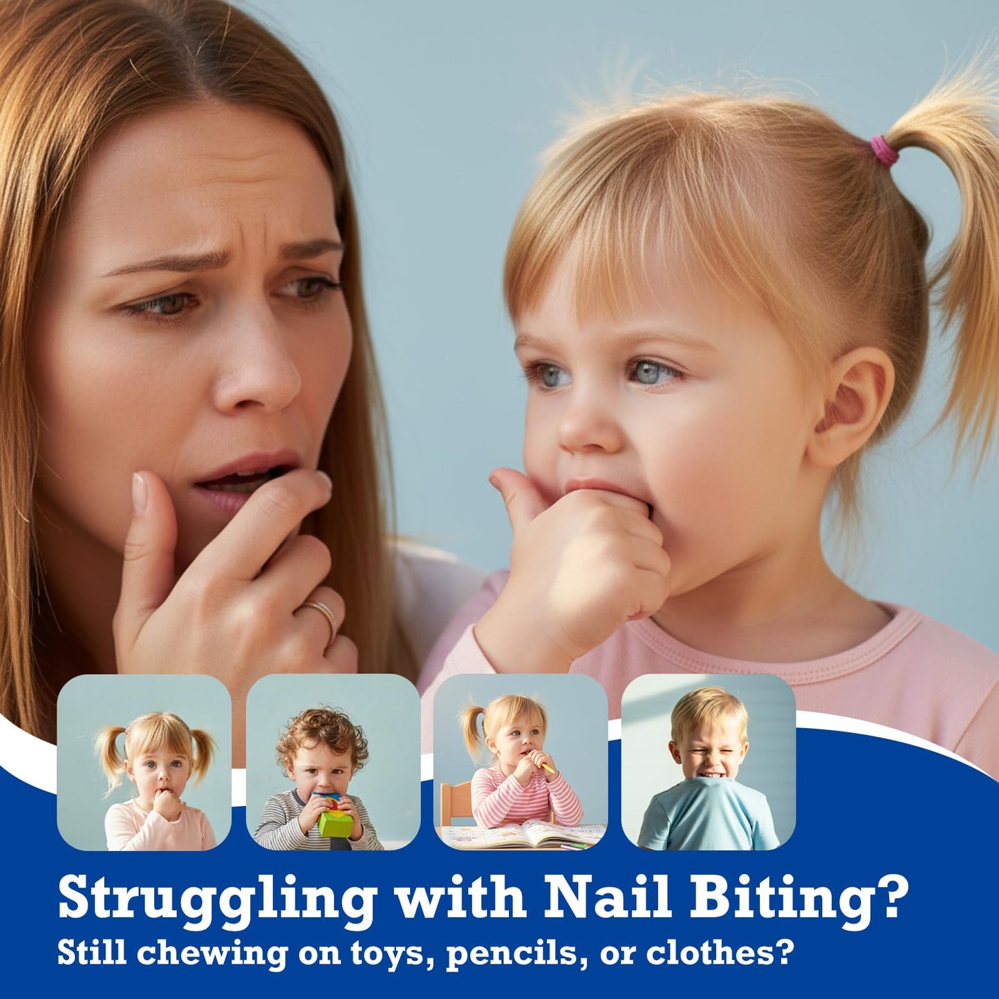 ByeBite Nail Biting & Thumb Sucking Solution – Natural Day & Night Nail Care Duo | Bitter Nail Protection Cream + Nail Nourish Cream | Plant-Based Formula | Helps Encourage Healthy Nail Habits