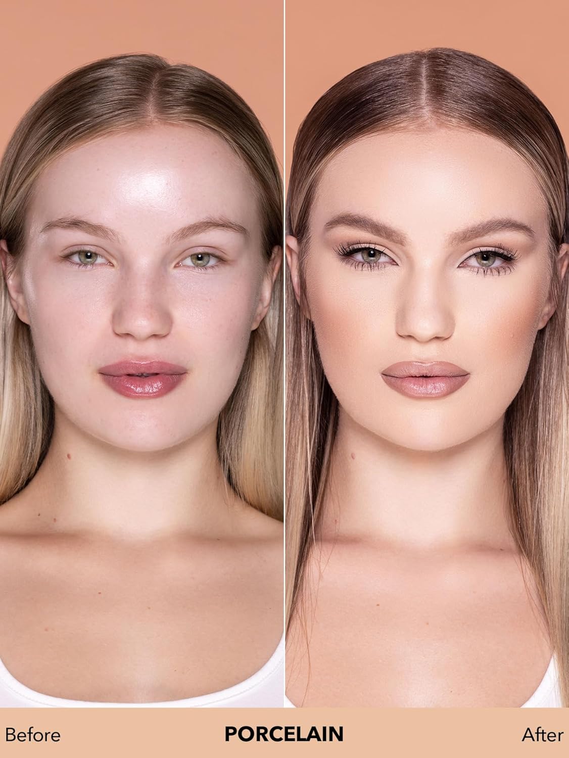 Full Coverage Foundation - Long Lasting Waterproof Matte Liquid Makeup | Porcelain Shade