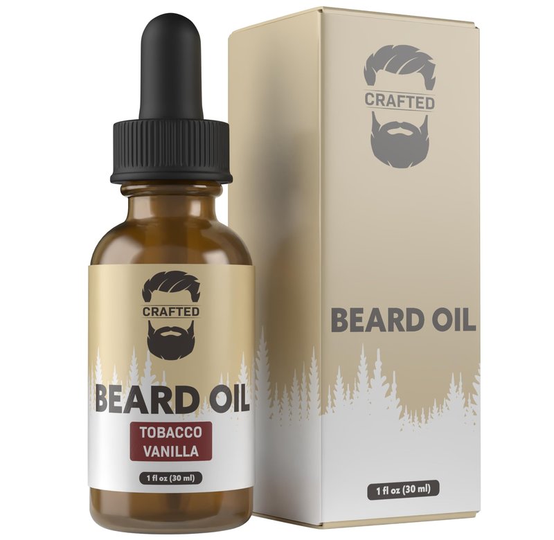 Crafted Beards Beard Oil Beard Oil Conditioner - Leave Your Beard Feeling Amazing - All Natural Ingredients - No Residue - Mustache Oil - 1oz - Made in the USA (Tobacco Vanilla)