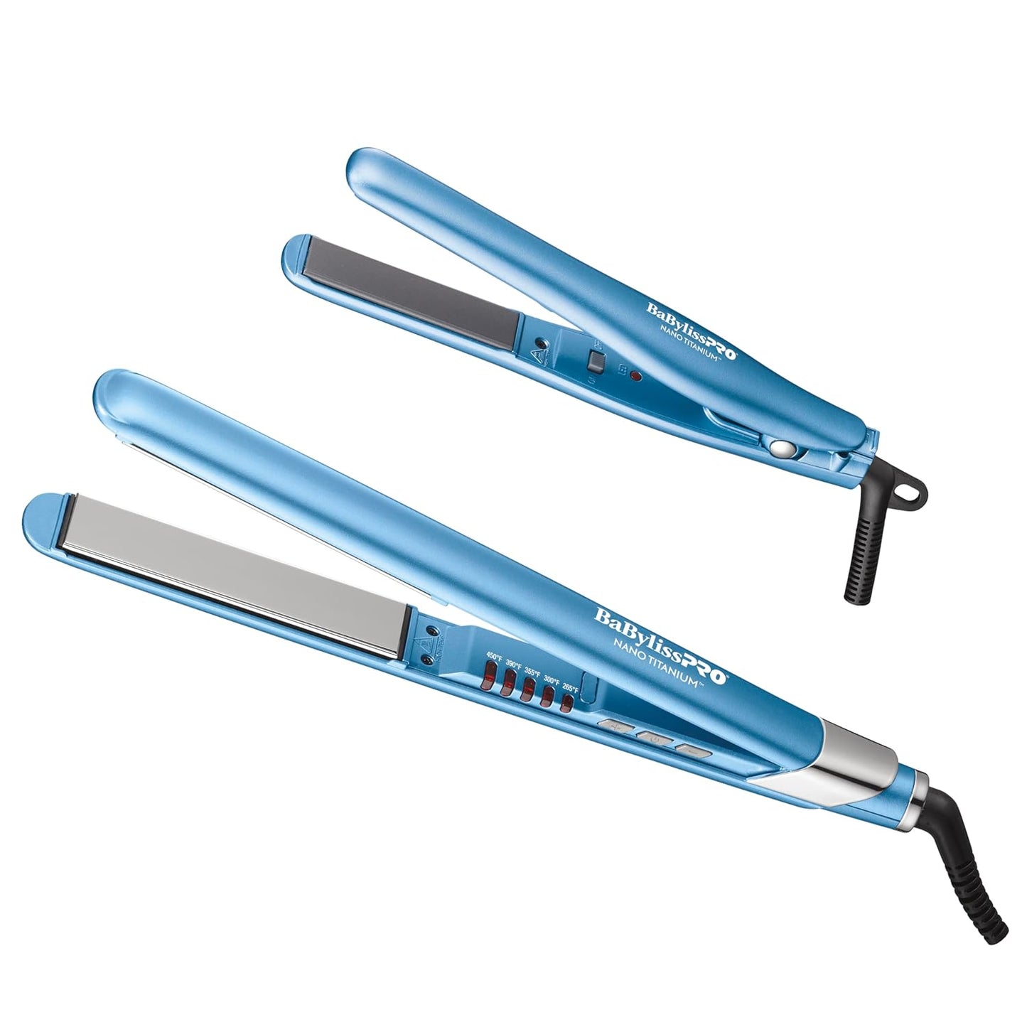 BabylissPRO Nano Titanium Hair Straightener - Ultra-Sleek Flat Iron for All Hair Types