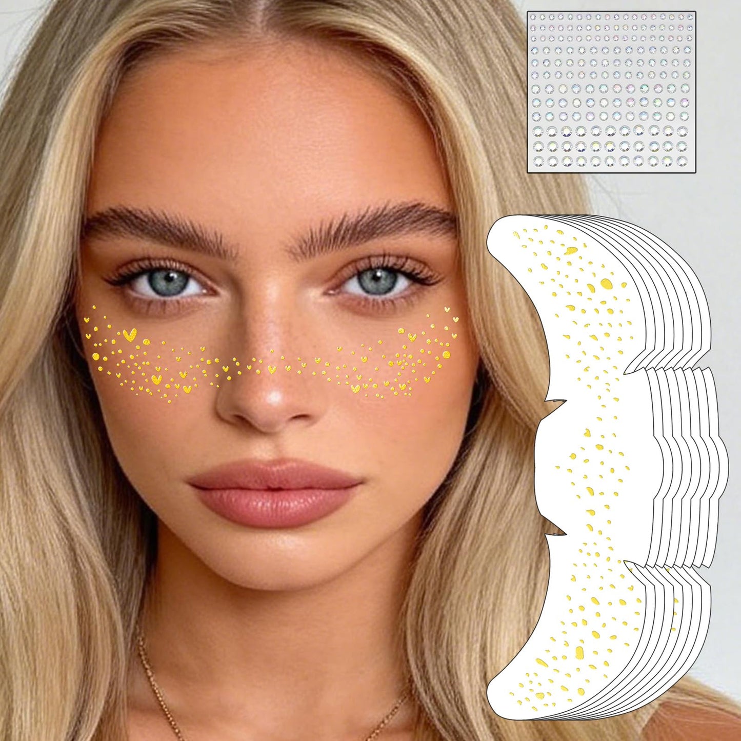 Freckles Temporary Face Tattoos 9 sheets