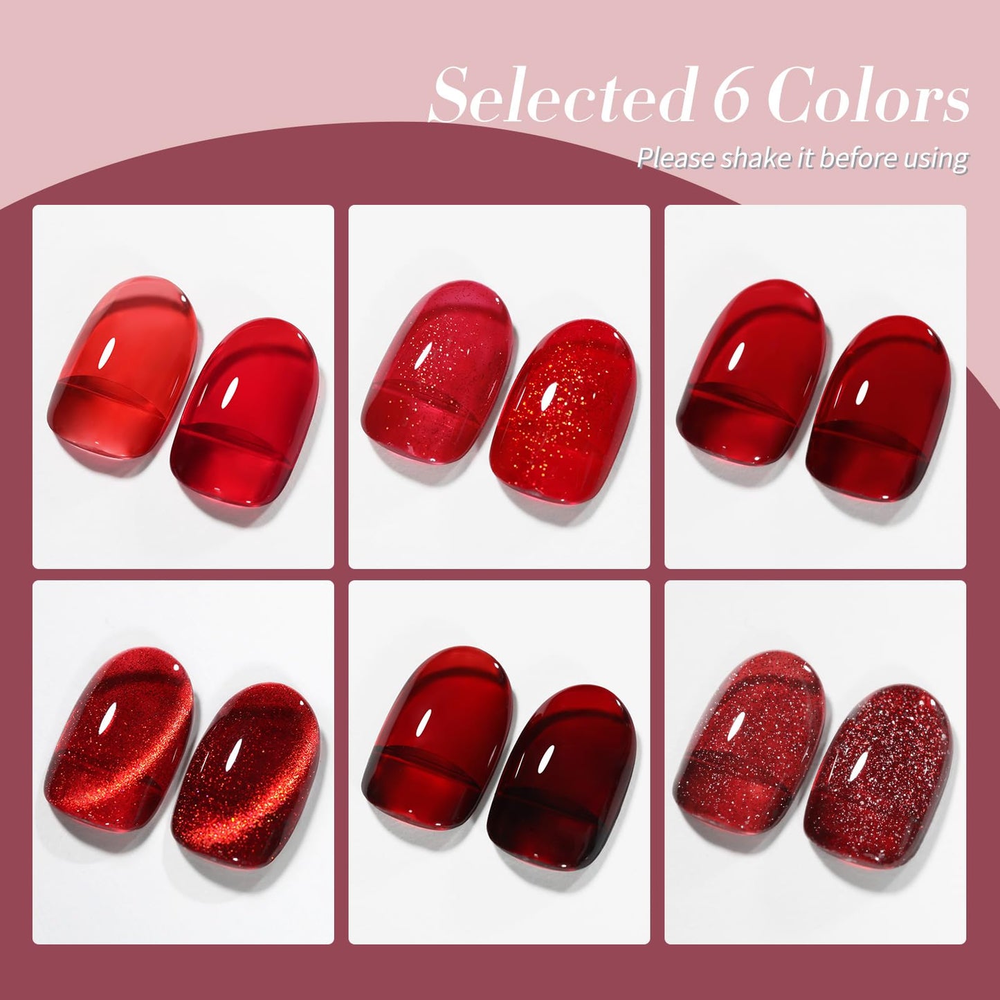 BORN PRETTY 7ML 6Colors Gel Nail Polish 20251222B