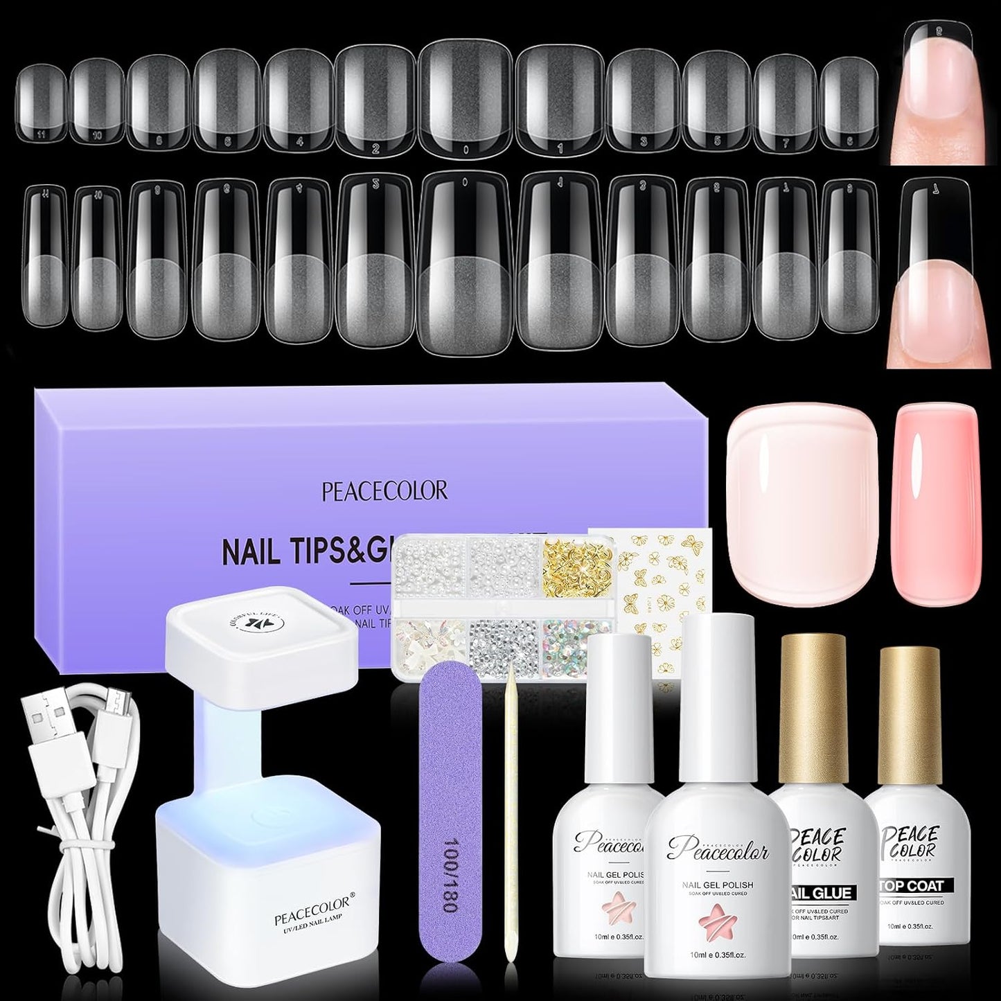 Mini UV Light for Gel Nails - Fast Curing LED Nail Lamp with 2 Timer Modes | Home Salon Essential
