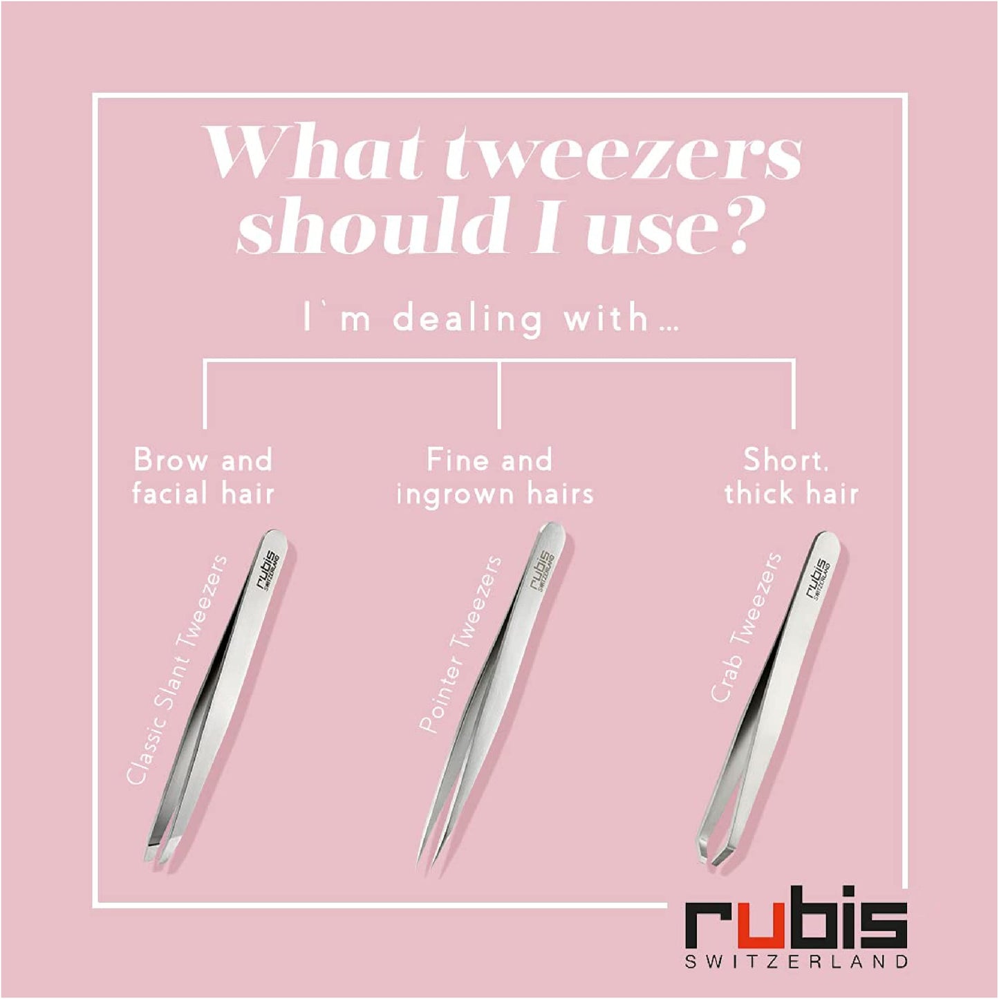 Rubis Classic Tweezer Pro Grip, 1K102PG,Rubis Switzerland Swiss Made World Renowned Precision