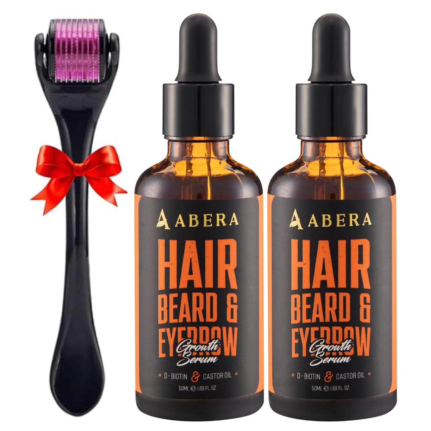 Abera Hair Growth Serum - Natural Regrowth Treatment for Hair & Beard with Biotin & Maca Root | Extra Strength 1.69 fl oz