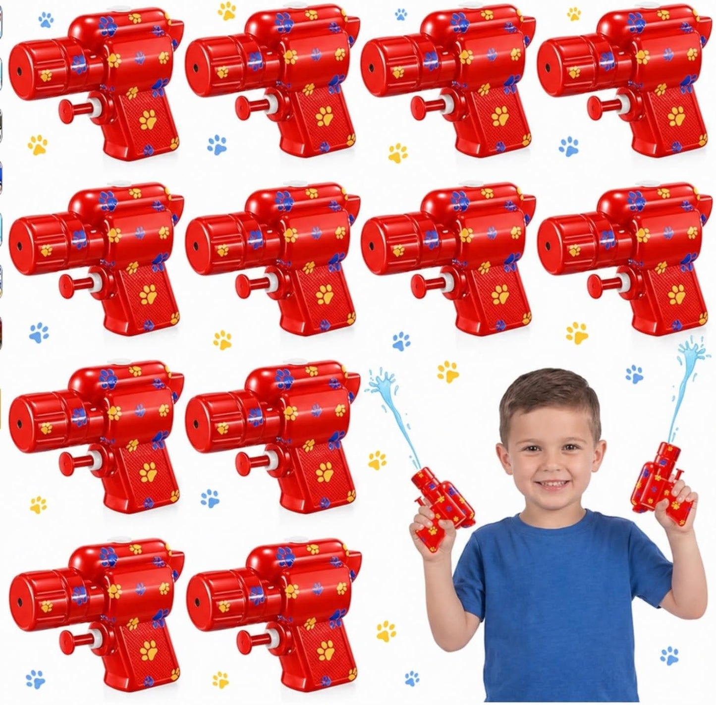 Mini Spider Web Water Guns - 12 Pack Plastic Blasters for Kids | Summer Pool Party Toys