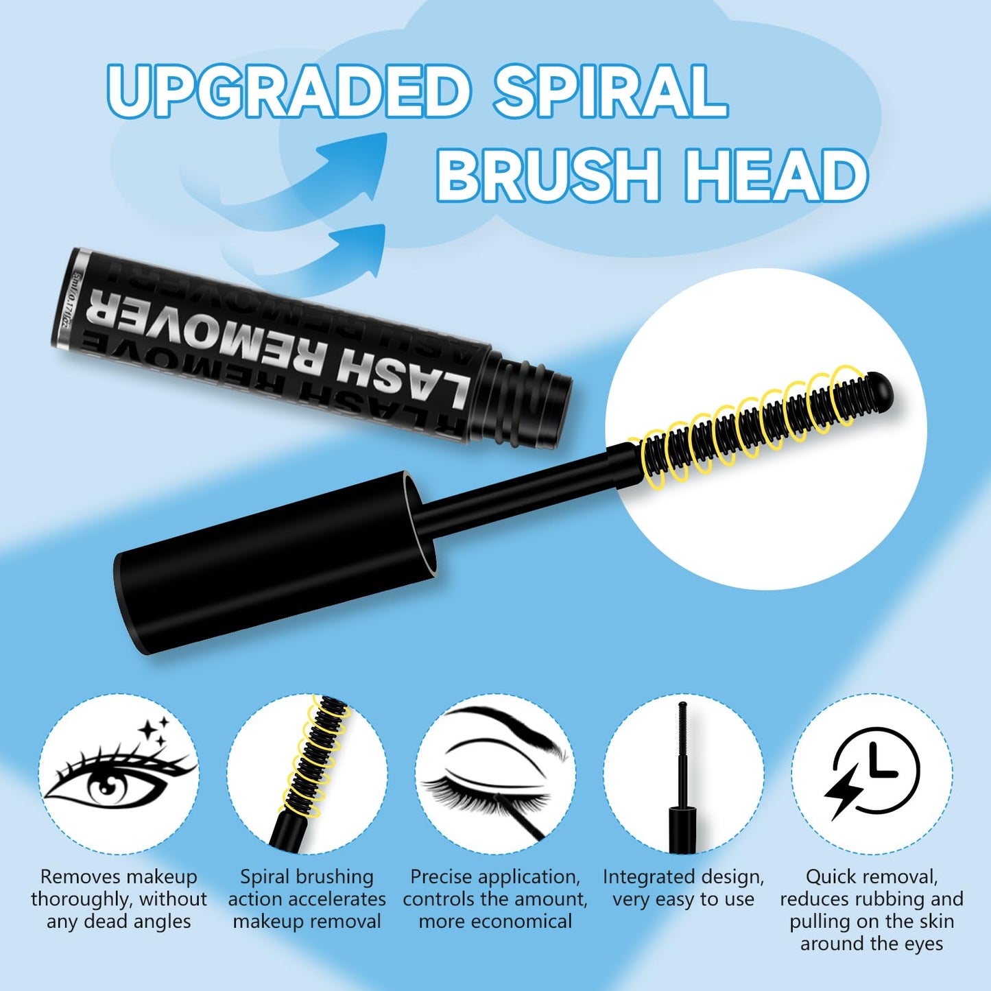 Lash Bond and Seal Lash Remover For Lash Extensions 3 In 1 Kit Strong Hold Bond and Seal Lash Glue Gentle Quick Removal Lash Cluster Remover DIY Lash Extension At Home,Easy to Use(10ml+5ml)