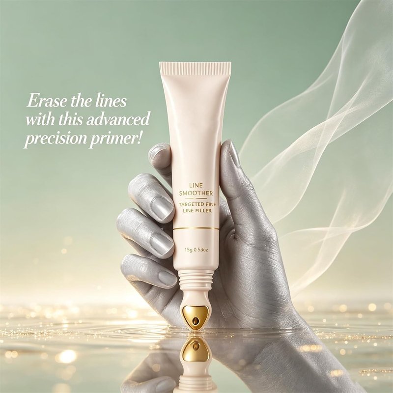 Line Smoother Fine Line Blurring Primer - Cooling Applicator for Pore Minimization & Smooth Texture