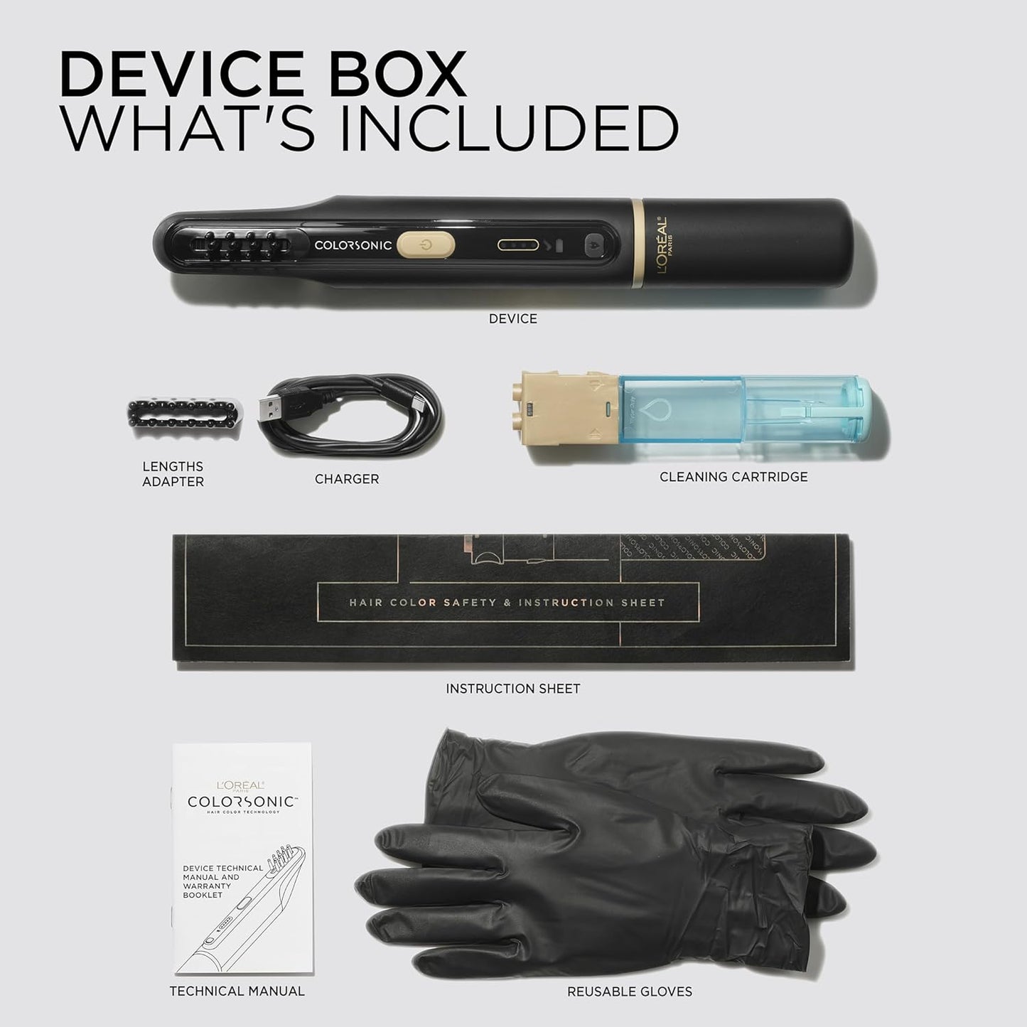 L'Oreal Paris Colorsonic Hair Dye Device - Mistake-Free Root Touch Up & Gray Coverage | All Hair Colors Available