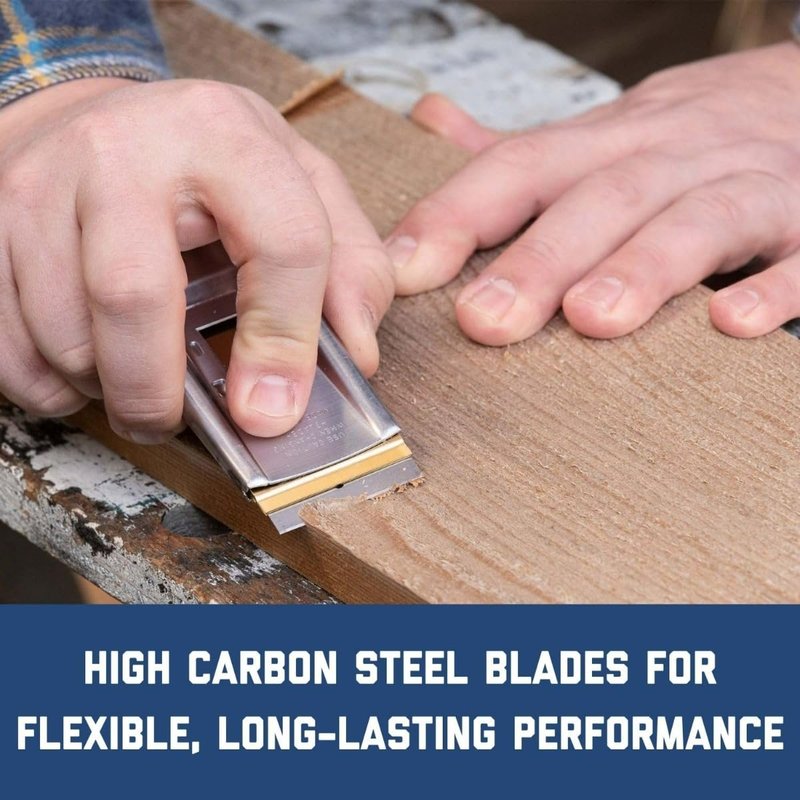 AccuTec Pro Steel Single Backed Edge Razor Utility Blades - 100-Pack - .009 Inch Made of High Carbon Steel for Durability and Long Service Life - APBL-7064