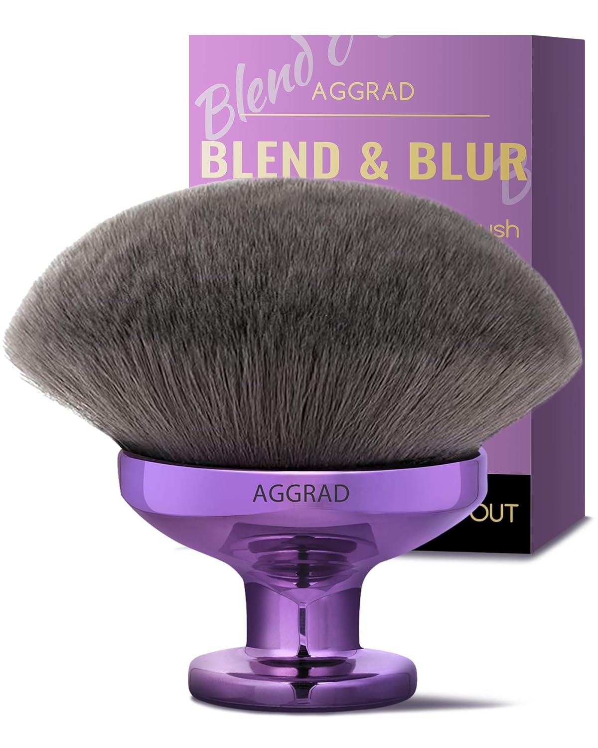 Blend & Blur Kabuki Brush - Ultra Large Body Makeup Applicator for Tattoo Cover-Up & Self Tanning | Perfect for Sunscreen & Bronzers