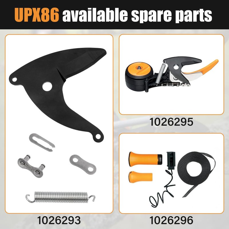 1026293 Branch Cutter Blade Replacement for Fiskars Multi-Function Branch Cutters UPX82, UPX86, UP82, UP84 and UP86, Branch Cut Blade with Spring and Spare Chain