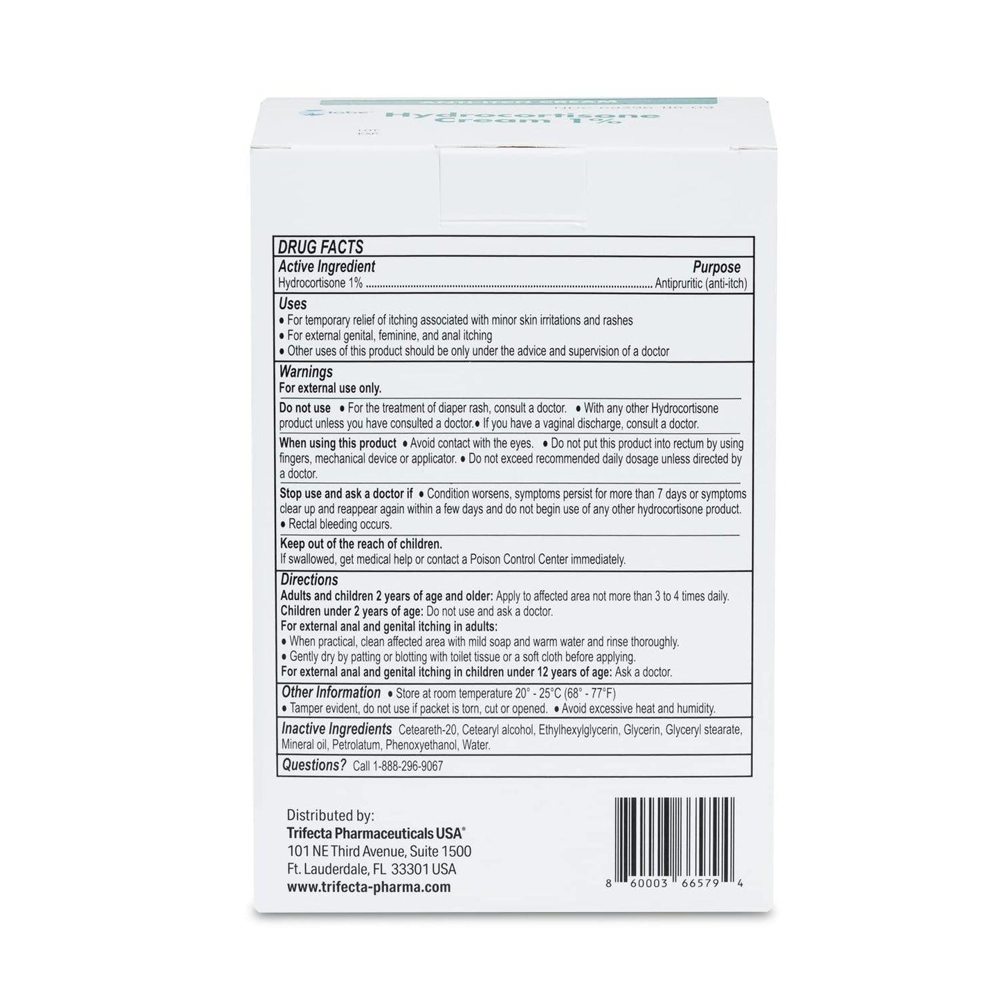 Globe (Box 144 Hydrocortisone 1% Maximum Strength Cream, (0.9g Single Packet) Anti-Itch Cream for Redness, Swelling, Itching, Rash, Bug/Mosquito Bites, Eczema, Hemorrhoids & More