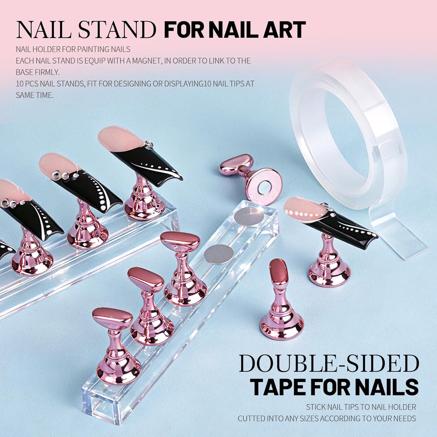 Nail Art Tools Set - Professional Brushes & Stand for Creative Nail Design | Includes Liner, Dotting Tool & Holder