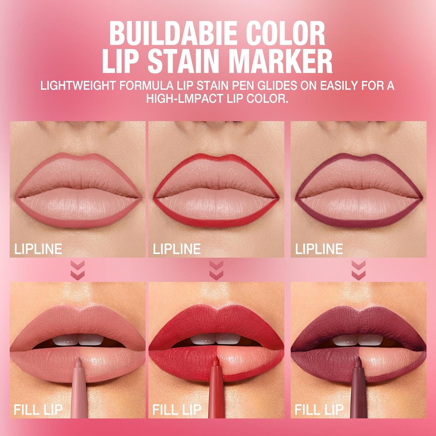LANGMANNI 12-Color Matte Velvet Lip Liner Set | Smooth, Waterproof & Highly Pigmented for Daily Makeup