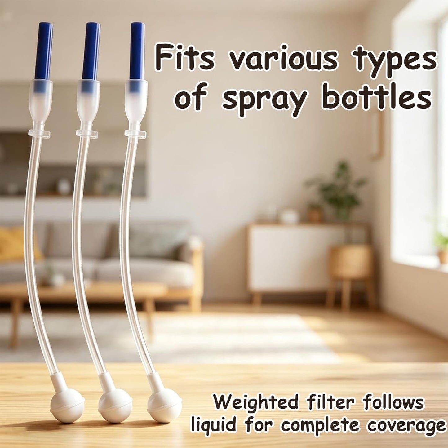 360 Spray Bottle Adapter - Flexible Universal Fit for Cleaning, Gardening & Household Use | 6 PCS Set