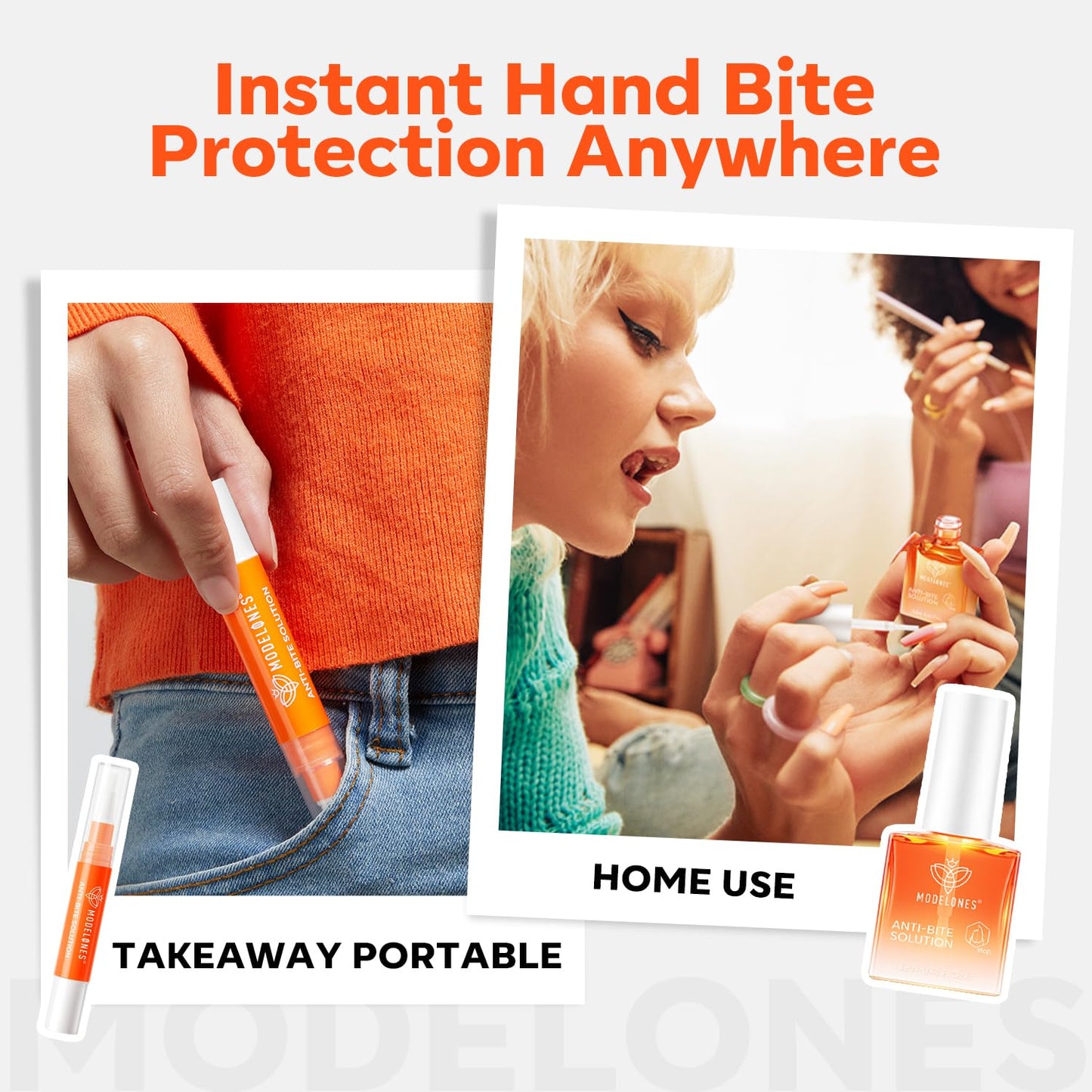 modelones Nail Biting Prevention for Kids 2 Pcs Quick Dry Thumb Sucking Deterrent Bitter Stop Nail Biting Pen No Bite Nail Polish Sets 0.58 Fl Oz