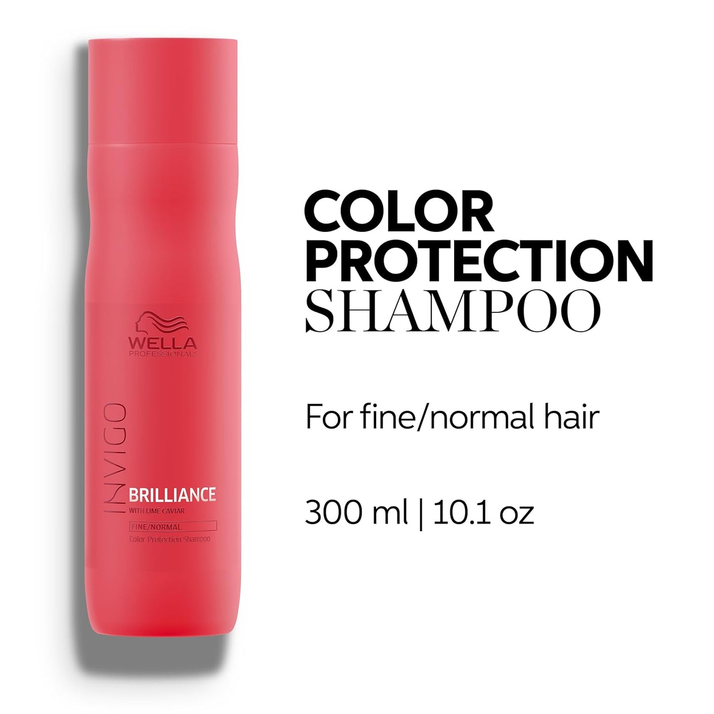 Wella Professionals Invigo Brilliance Shampoo - Color Care for Fine/Normal Hair | Daily Cleanser with Lime Caviar