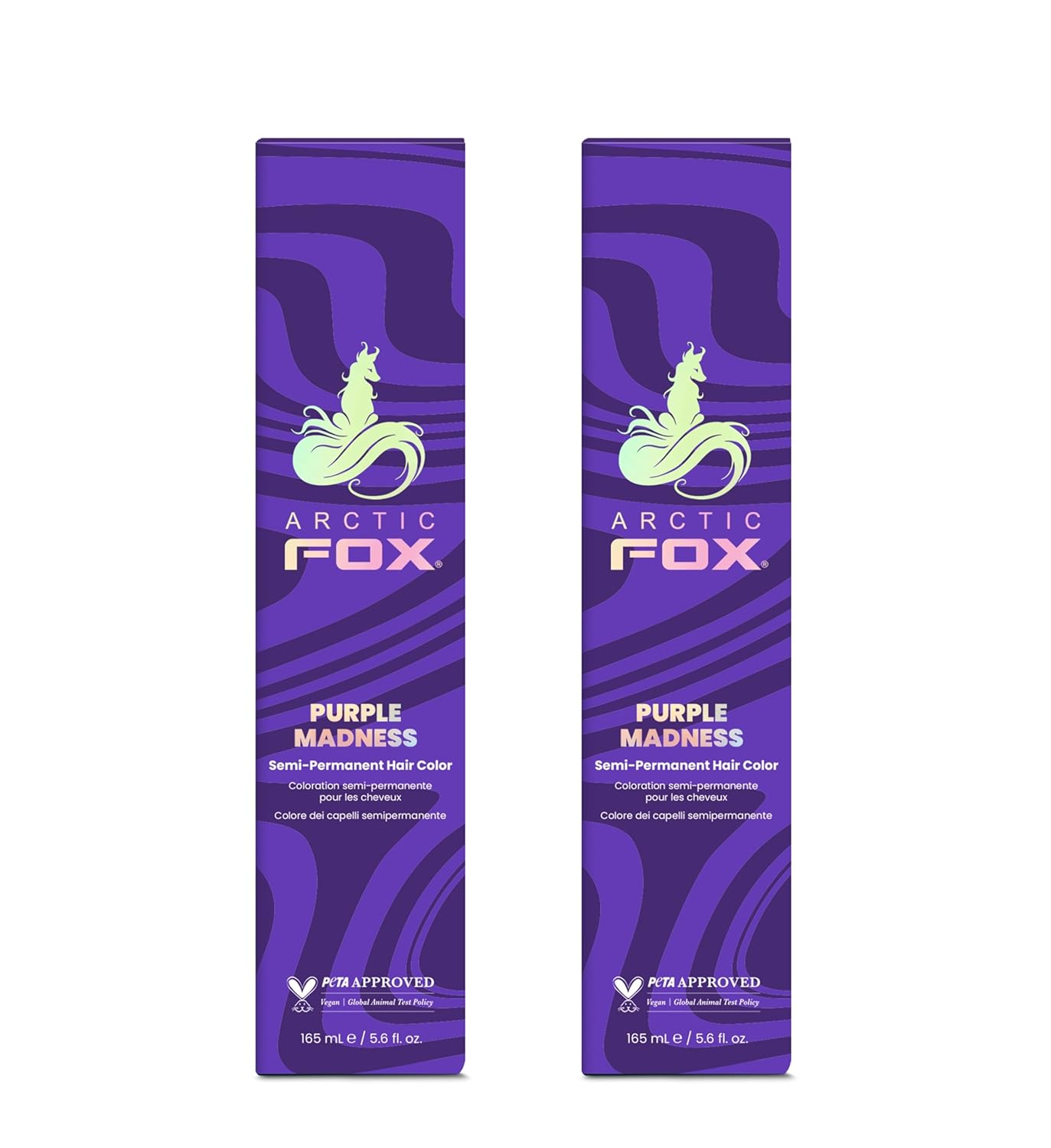 Arctic Fox Semi-Permanent Hair Dye - Vibrant Purple AF Color | Vegan, Ammonia-Free, 4 Fl Oz