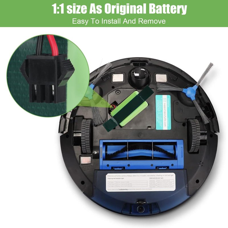 Leisuda 14.4V 11S Li-ion Battery Replacement for Eufy RoboVac 11, 11S, 30, 30C, 15C, 15T, 12, 35C, 15C MAX, G10 Hybrid, for Ecovacs Deebot N79S, 500, N79, DN622, Robot Vacuum Cleaner Battery