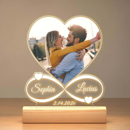 KoxSmar Custom Picture Frames, Personalized Photo Frame, Customized Picture Frames, Personalized Anniversary Photo Gifts for Women Men Her Him Girlfriend Boyfriend Couple